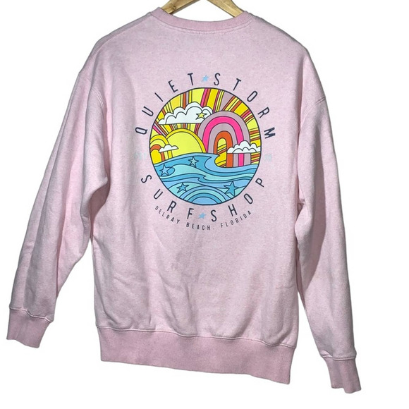 Quiet Storm surf shop  Pink sweatshirt size medium - Picture 8 of 8